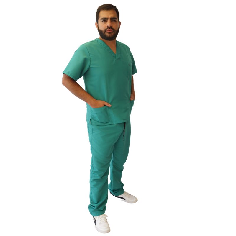 Uniforme Antifluido Verde Jade